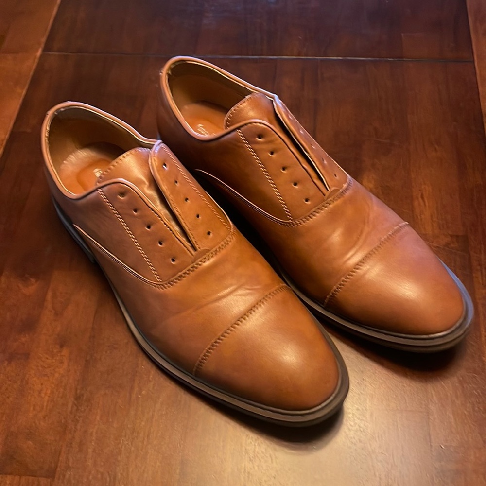 Goodfellow Brown Men’s Dress Shoes - no laces